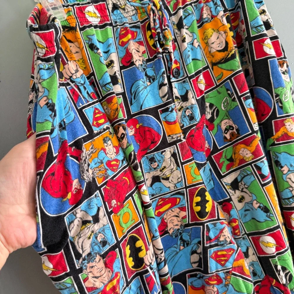 Vintage DC Comics Originals Justice League Pajama Pants Mens XL Comic Print
